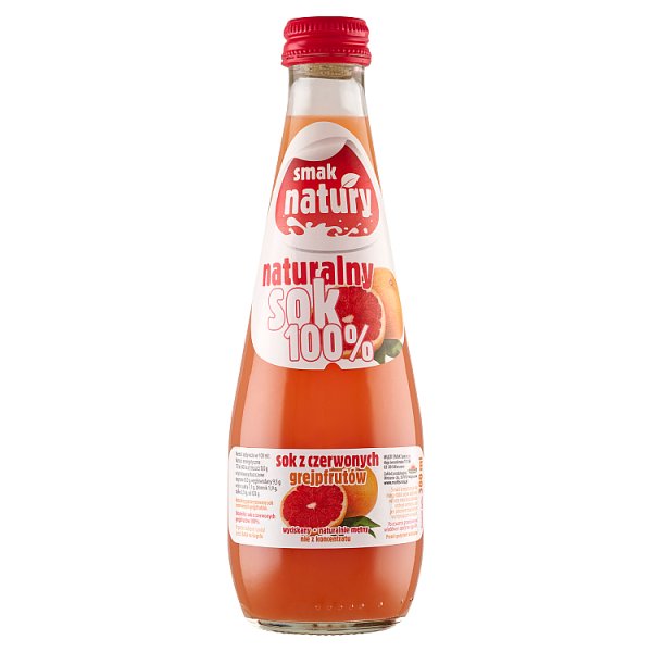 Smak natury Sok z czerwonych grejpfrutów 300 ml