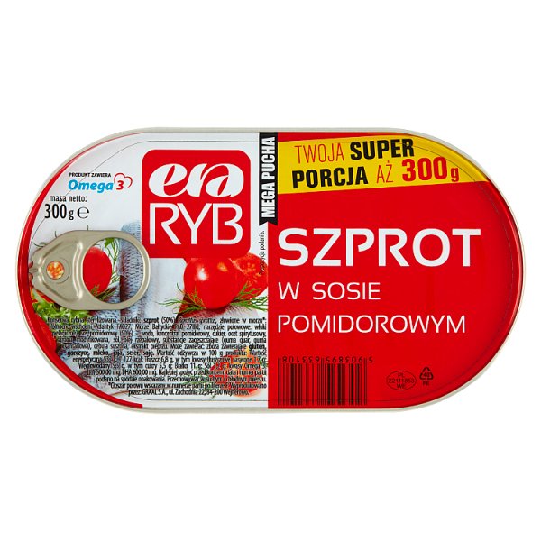 Era Ryb Szprot w sosie pomidorowym 300 g