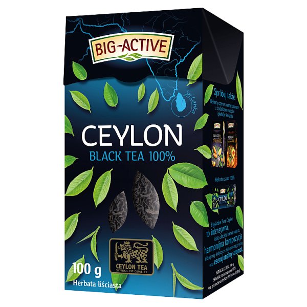 Big-Active Ceylon Herbata czarna 100 % liściasta 100 g
