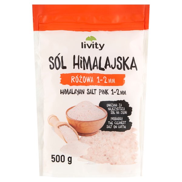 Livity Sól himalajska różowa 1-2 mm 500 g