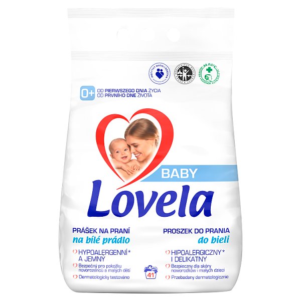 Lovela Baby Hipoalergiczny proszek do prania do bieli 4,1 kg (41 prań)