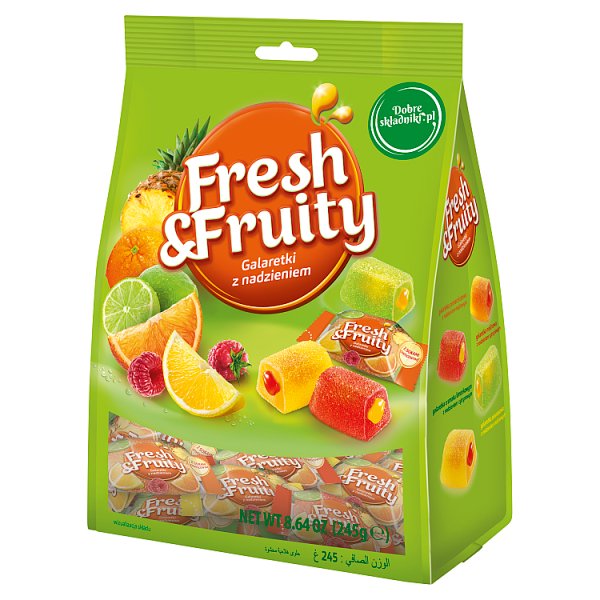 Wawel Fresh &amp; Fruity Galaretki z nadzieniem 245 g