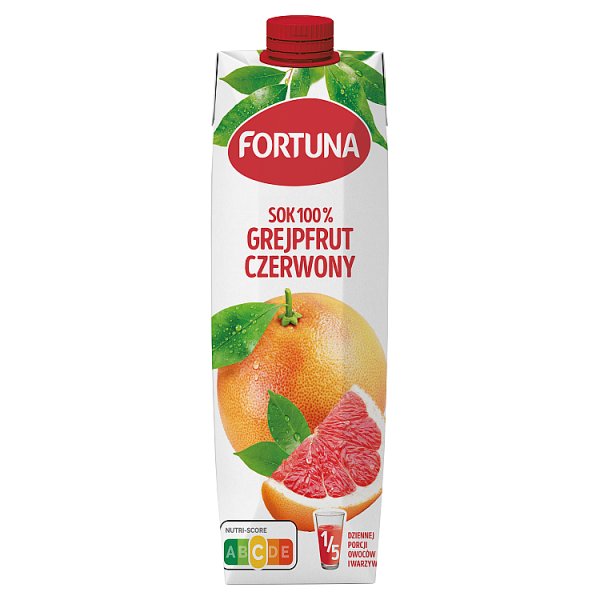 Fortuna Sok 100 % grejpfrut czerwony 1 l