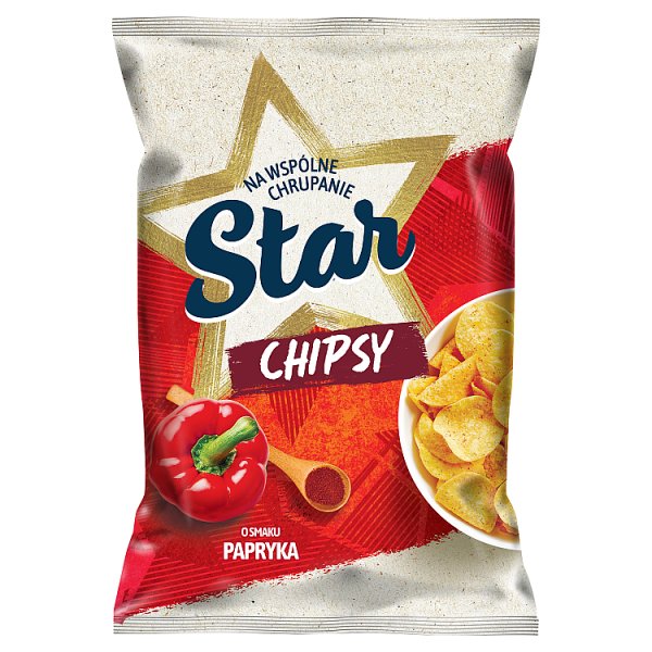 Star Chipsy o smaku papryka 130 g