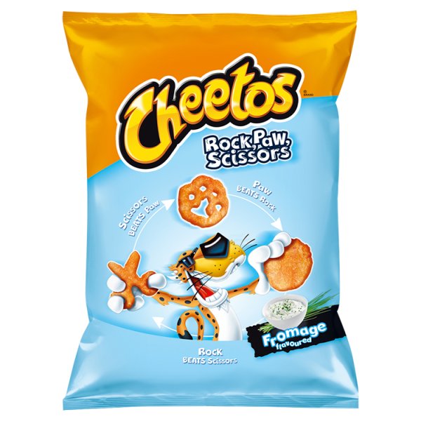 Cheetos Rock Paw Scissors Chrupki kukurydziane o smaku śmietankowym 85 g