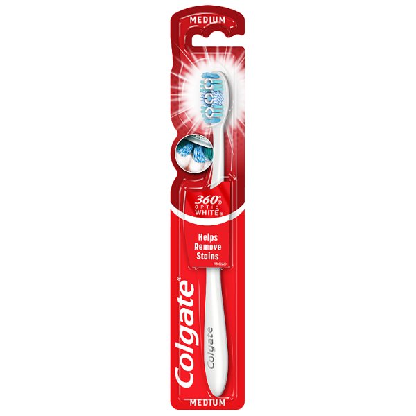 Colgate 360° Max White One Szczoteczka do zębów średnia MEDIUM