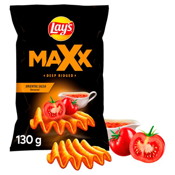 Lay&#039;s Maxx Chipsy ziemniaczane o smaku orientalnej salsy 130 g