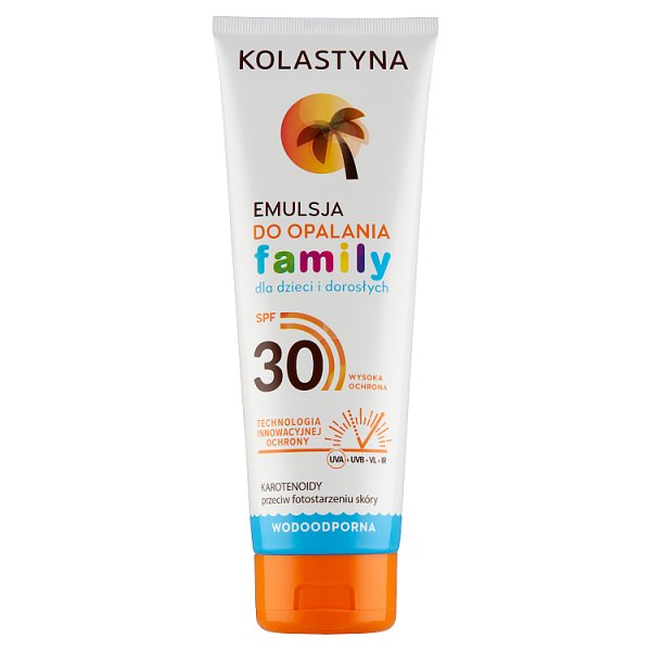 Kolastyna Family Emulsja do opalania dla dzieci i dorosłych SPF 30 250 ml