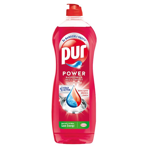 Pur Power Raspberry &amp; Red Currant Płyn do mycia naczyń 750 ml