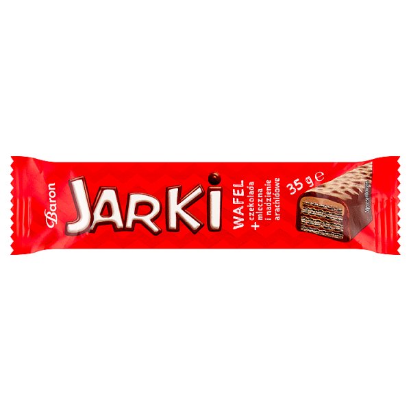 Baron Jarki Wafel + czekolada mleczna i nadzienie arachidowe 35 g