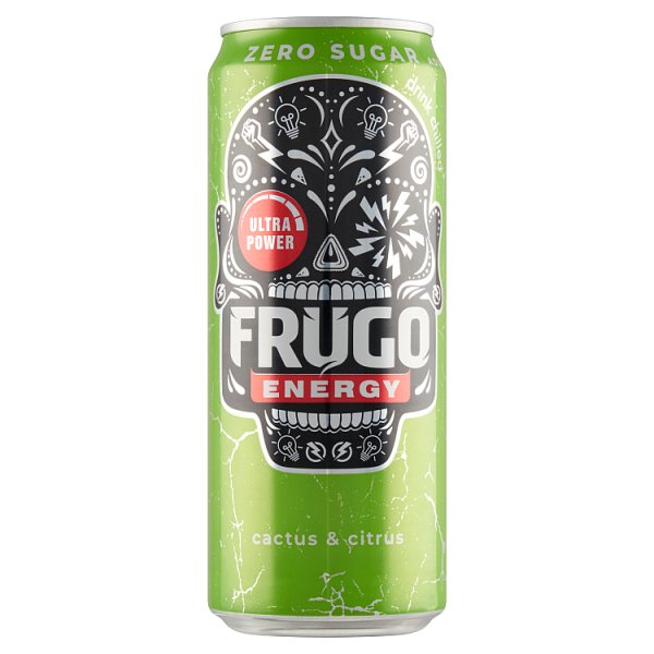 Frugo Energy Cactus &amp; Citrus Gazowany napój energetyzujący 330 ml