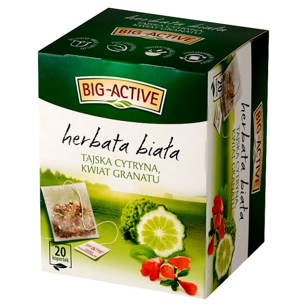 Big-Active Herbata biała tajska cytryna kwiat granatu 30 g (20 x 1,5 g)