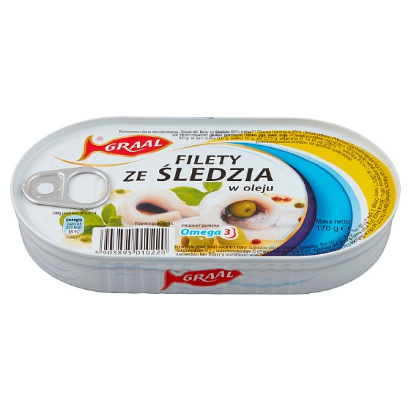 Graal Filety ze śledzia w oleju 170 g