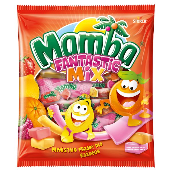 Mamba Fantastic Mix Gumy rozpuszczalne o smakach owocowych 140 g