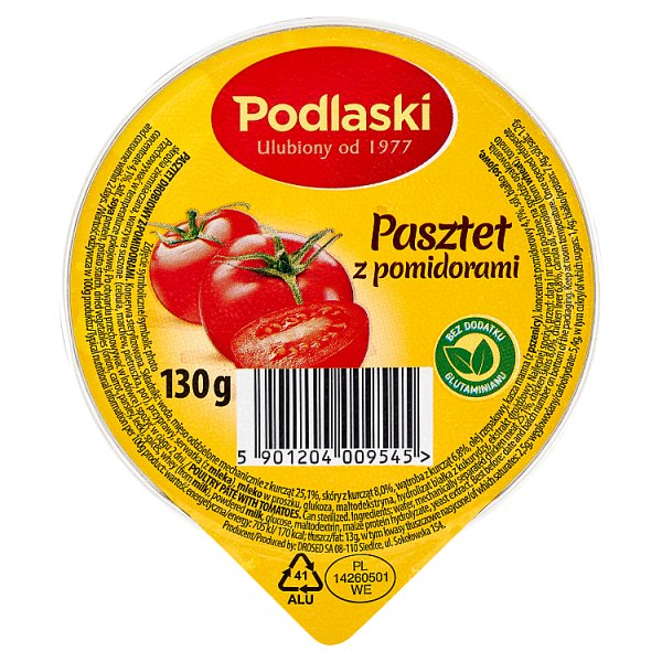 Podlaski Pasztet z pomidorami 130 g