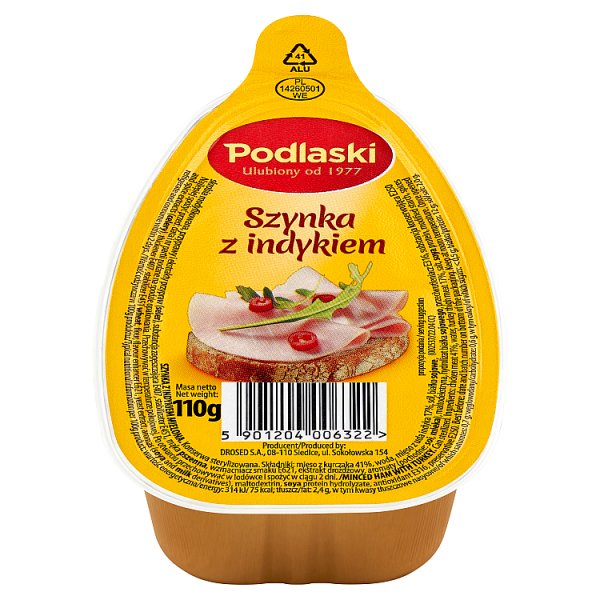 Podlaski Szynka z indykiem 110 g