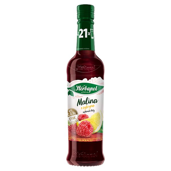 Herbapol Suplement diety malina z cytryną 420 ml