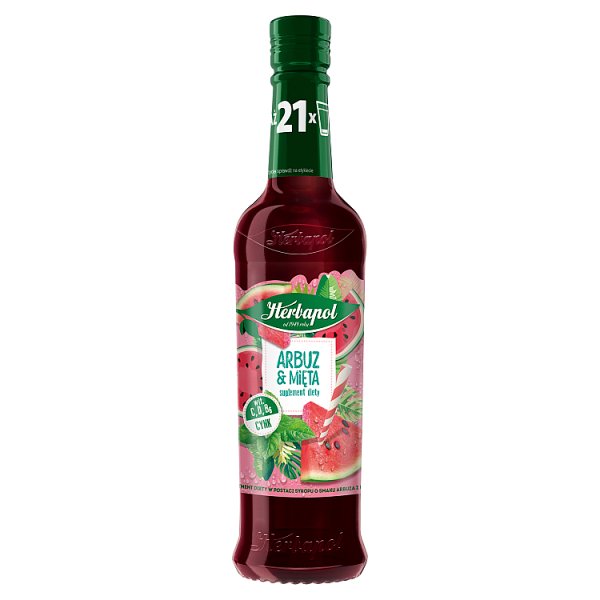 Herbapol Suplement diety arbuz &amp; mięta 420 ml