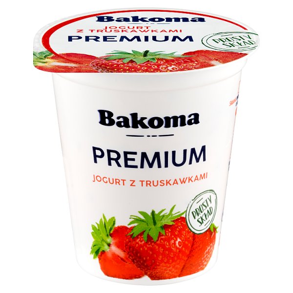 Bakoma Premium Jogurt z truskawkami 140 g