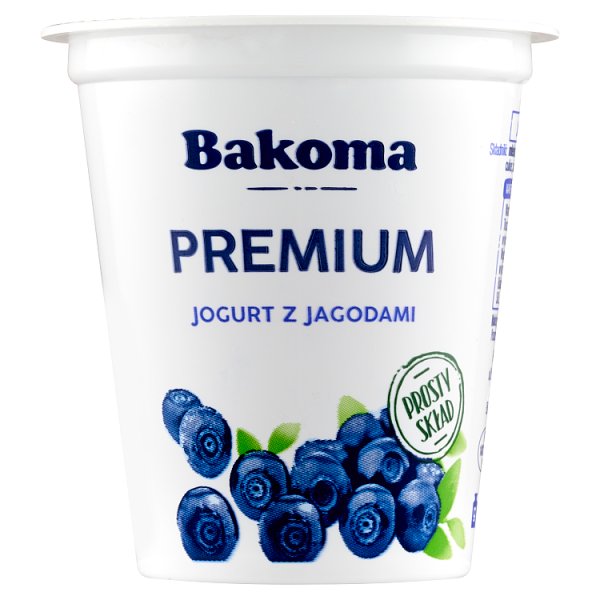 Bakoma Premium Jogurt z jagodami 140 g