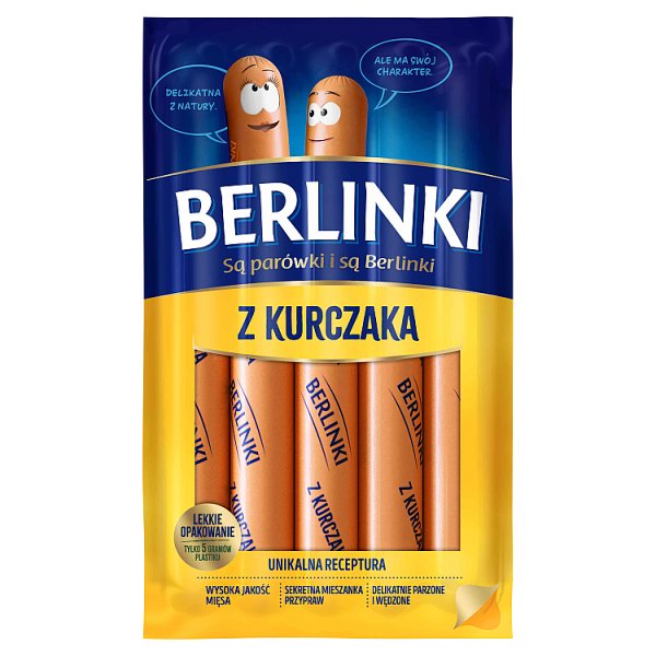 Parówki Berlinki z kurcząt 