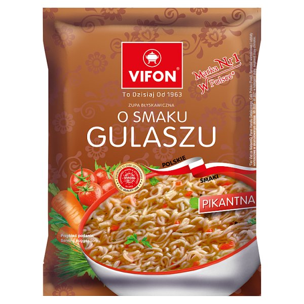 Vifon Zupa błyskawiczna o smaku gulaszu 65 g