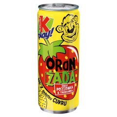 Kubuś Play! Oranżada smak poziomka & truskawka 250 ml