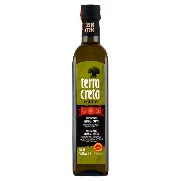 Terra Creta Kolymvari Chania Kreta Oliwa z oliwek najwyższej jakości z pierwszego tłoczenia 500 ml