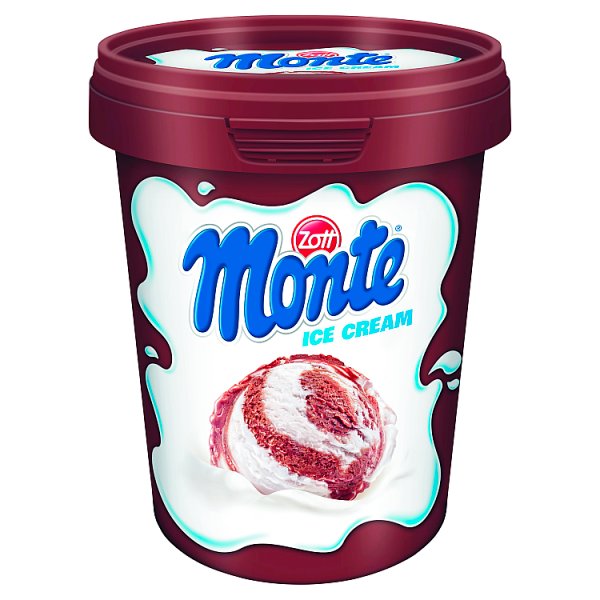 Zott Monte Lody śmietankowe i lody czekoladowo-orzechowe 460 ml