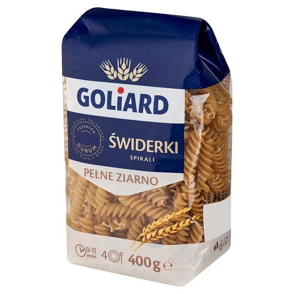 Goliard Pełne Ziarno Makaron świderki 400 g