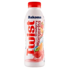Bakoma Twist Napój jogurtowy o smaku Strawberry Margarita 370 g