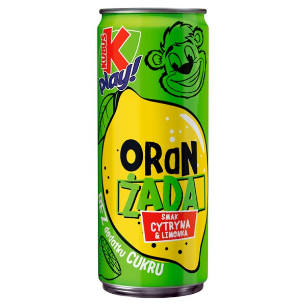 Kubuś Play! Oranżada smak cytryna &amp; limonka 250 ml