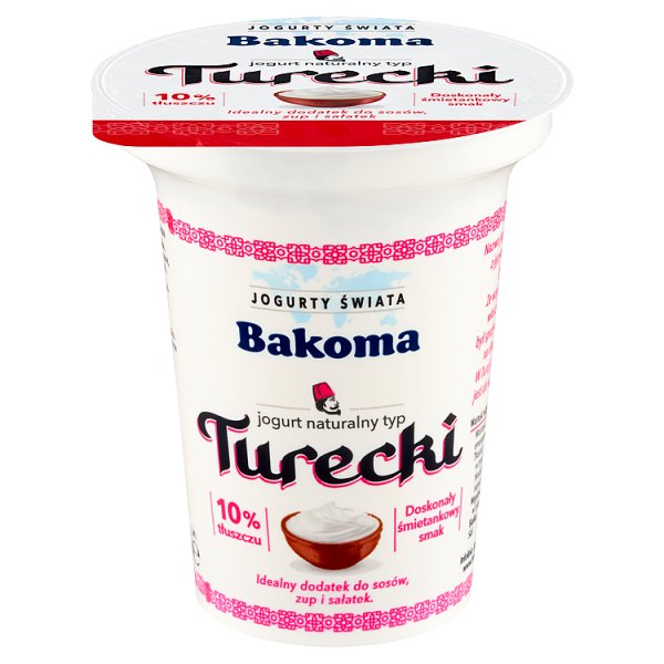Bakoma Jogurty Świata Jogurt naturalny typ turecki 290 g