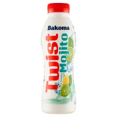 Bakoma Twist Napój jogurtowy o smaku Mojito 370 g
