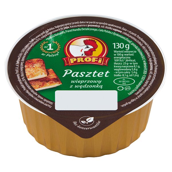 Profi Pasztet wieprzowy z wędzonką 130 g