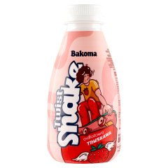 Bakoma Twist Shake Mleczko o smaku truskawkowym 380 g