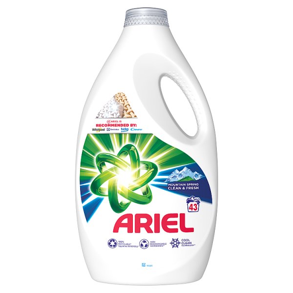 Ariel Płyn do prania, 43 prań, Mountain Spring Clean &amp; Fresh