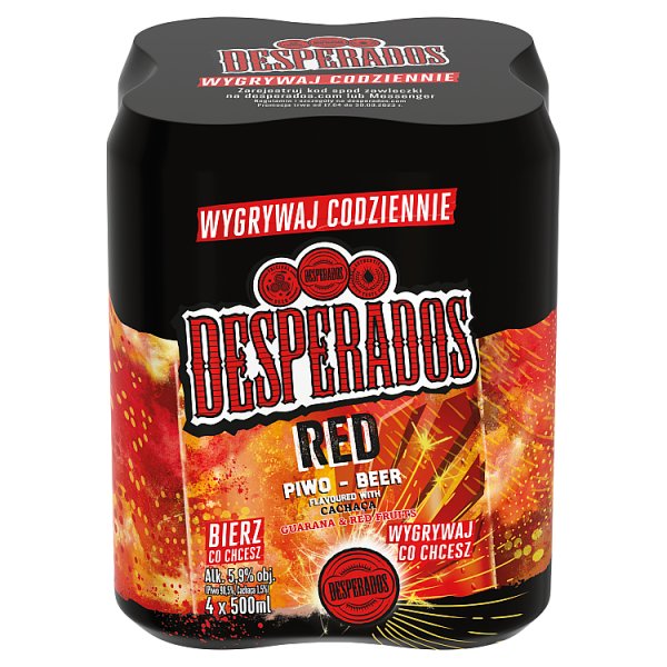 Desperados Red Piwo aromatyzowane 4 x 500 ml
