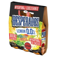 Desperados Virgin Citrus & Lemon Zest Piwo bezalkoholowe 3 x 400 ml