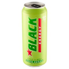 Black Energy Apple & Mint Gazowany napój energetyzujący 500 ml