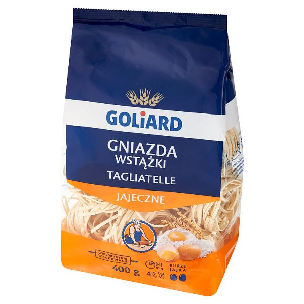 Goliard Makaron 2-jajeczny gniazda wstążki 400 g