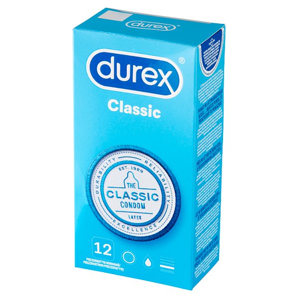 Durex Classic Prezerwatywy 12 sztuk