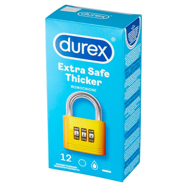 Durex Extra Safe Thicker Prezerwatywy 12 sztuk