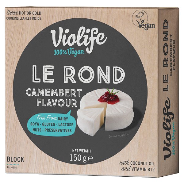 Violife Le Rond Produkt na bazie oleju kokosowego o smaku camembert 150 g