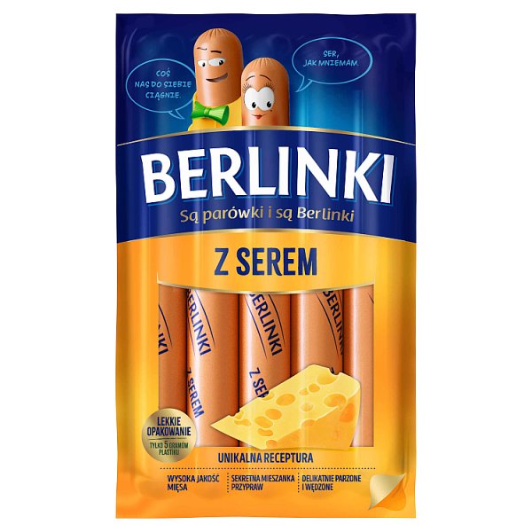 Parówki Berlinki z serem 