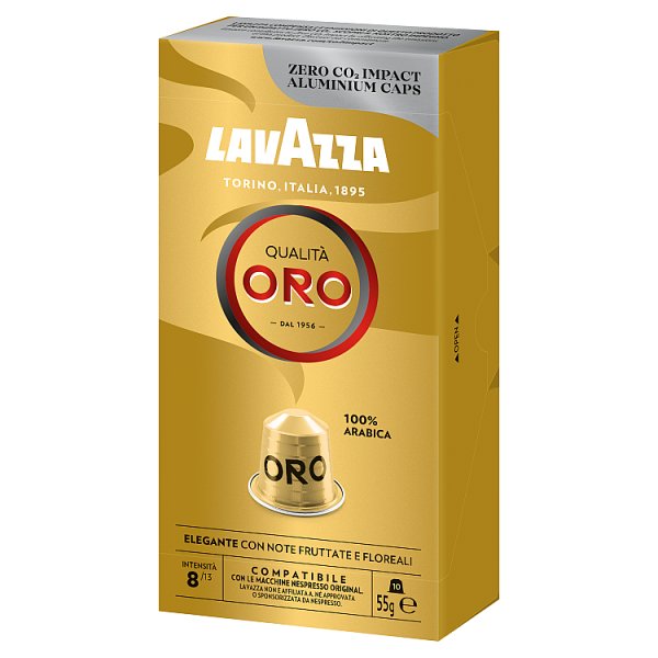 Lavazza Qualità Oro Kawa palona mielona w kapsułkach 55 g (10 sztuk)