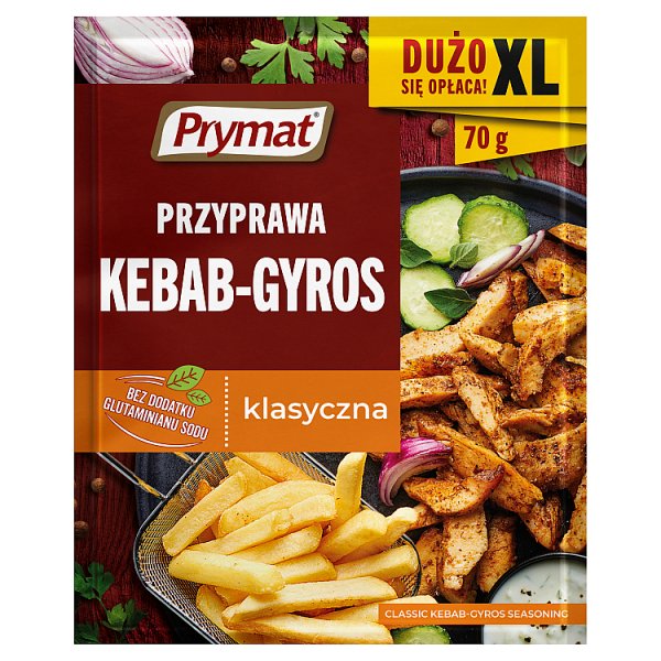 Prymat Przyprawa kebab-gyros klasyczna 70 g