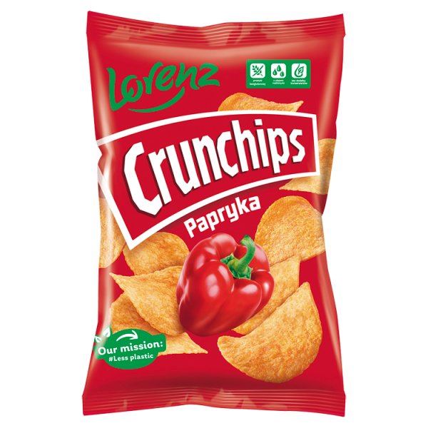 Crunchips Chipsy ziemniaczane o smaku papryka 140 g