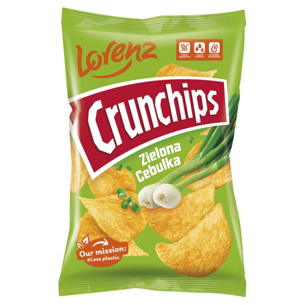 Crunchips Chipsy ziemniaczane zielona cebulka 140 g