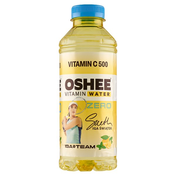 Oshee Vitamin Water Zero Napój niegazowany o smaku cytrynowo-miętowym 555 ml